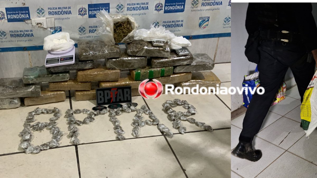 COMBATE AO TRÁFICO: Policiais do BPTAR apreendem cerca de 20 quilos de droga no Orgulho do Madeira 