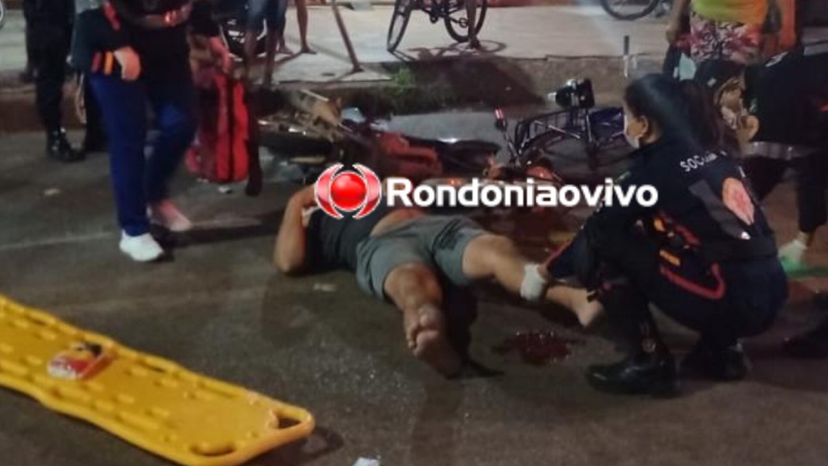 NA DANIELA: Ciclista é atropelado por moto ao tentar atravessar rua para entrar em casa