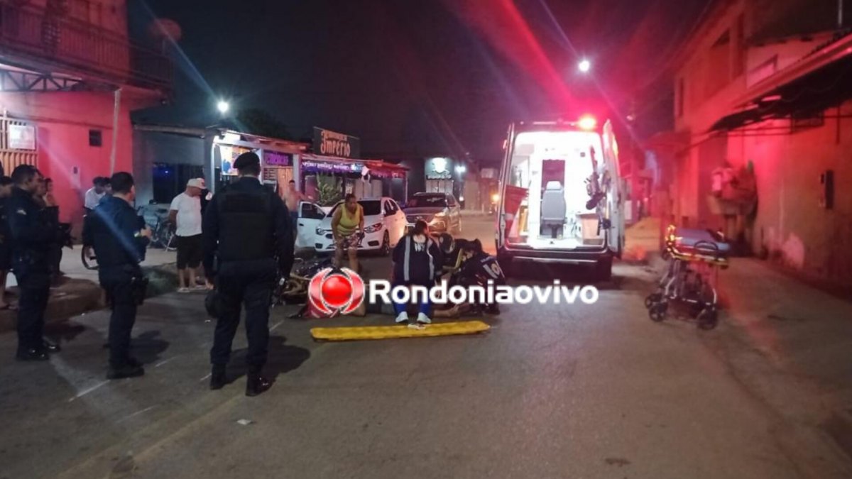 NA DANIELA: Ciclista é atropelado por moto ao tentar atravessar rua para entrar em casa