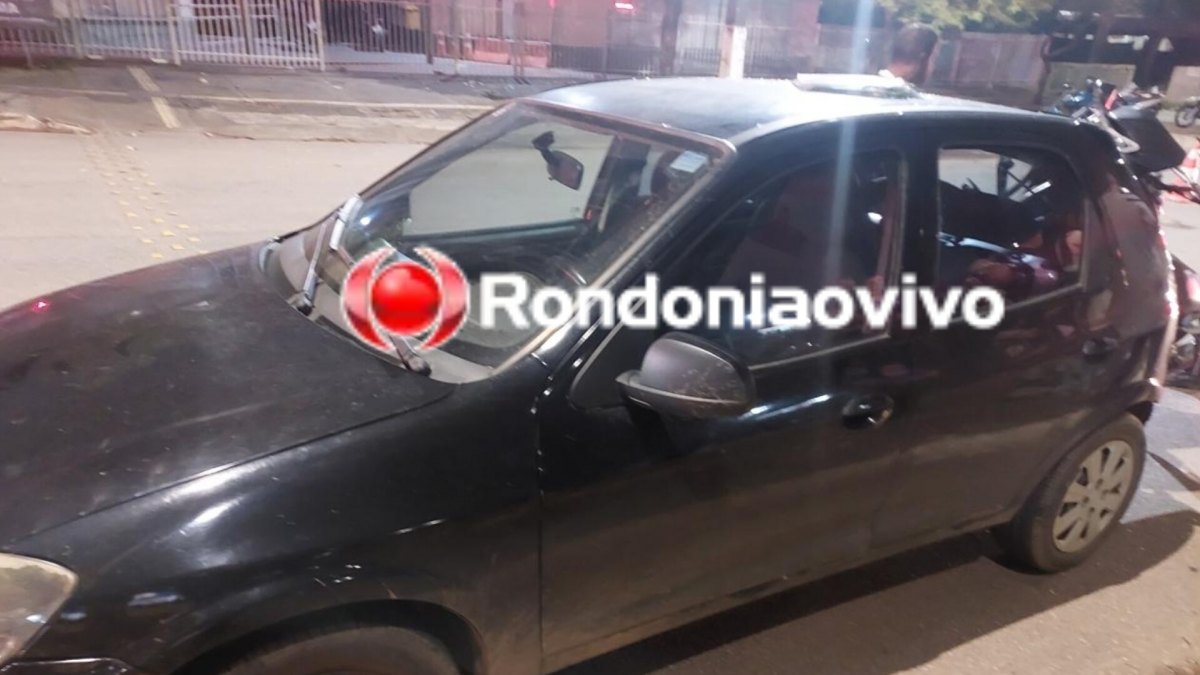 EMPINANDO: Moto XRE300 vai parar no porta-malas de carro após acidente na Jorge Teixeira 