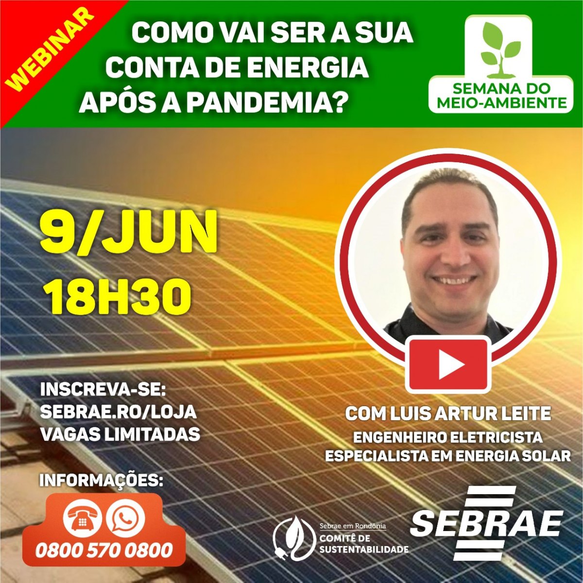 SEBRAE: Sustentabilidade na segunda (8) e terça (9) com dois eventos