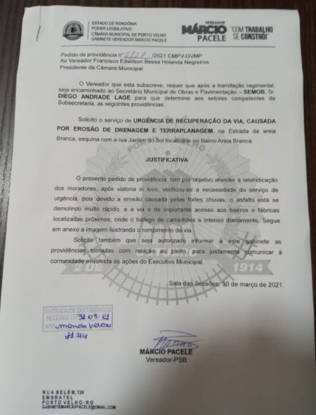 MELHORIAS: Prefeitura atende pedido de Marcio Pacele e recupera parte da Estrada do Areia Branca