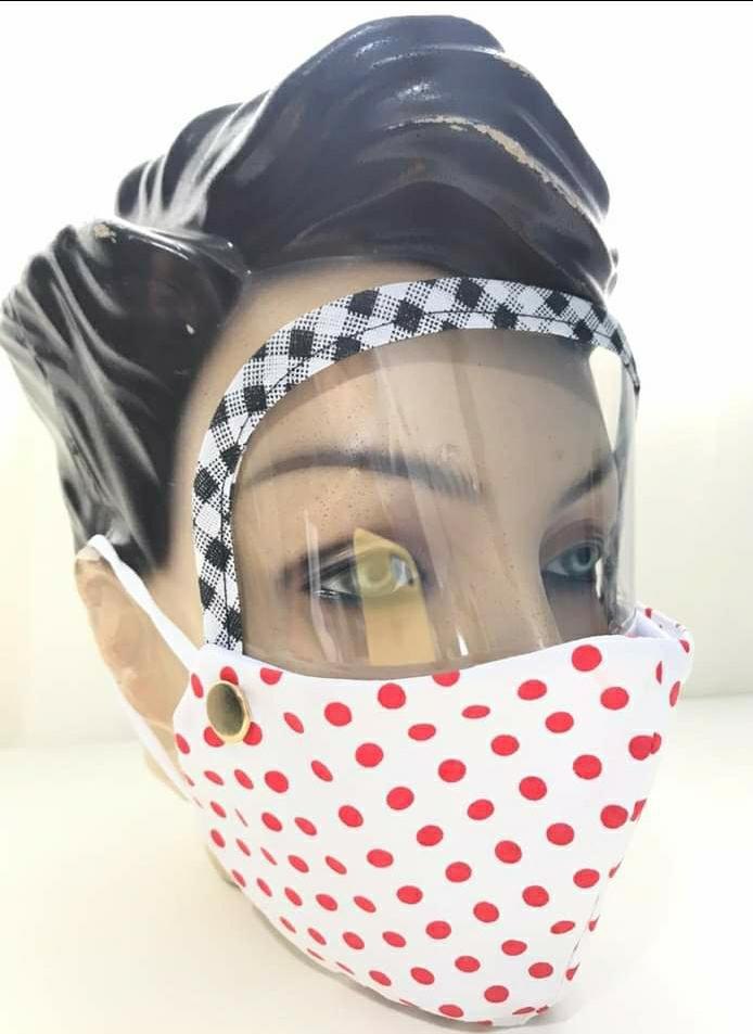 Pioneira na confecção de máscara, empreendedora da costura investe em protetor facial