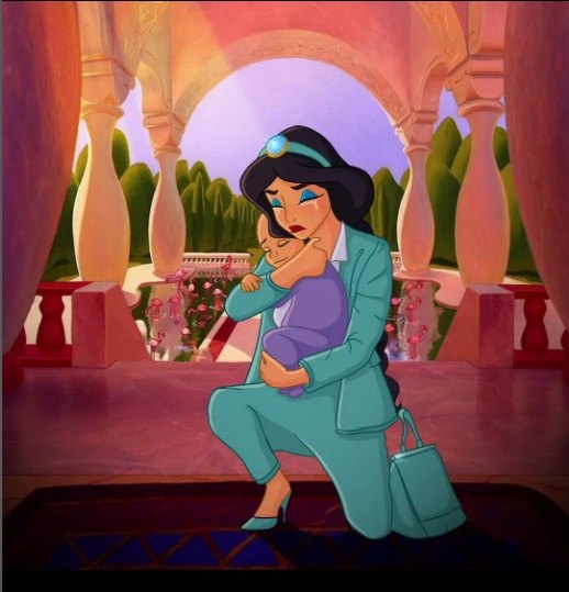 DESENHOS: Artista mostra como princesas seriam se fossem mães no mundo real