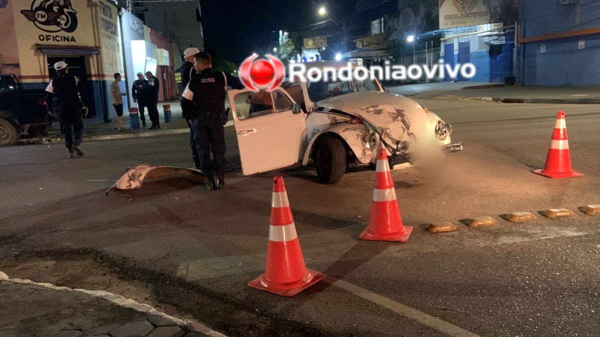 NO 'FUSCÃO': Idoso de 76 anos avança cruzamento, provoca acidente e acaba preso