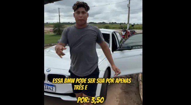 TOMBADO: Após perder 100 mil seguidores, influenciador digital faz entrega de BMW