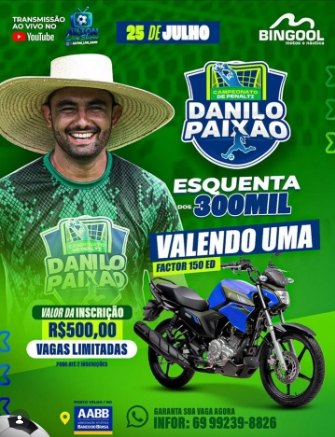 CRAQUES DA BOLA: Campeonato de pênaltis em Porto Velho terá moto 0 km como prêmio