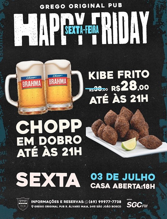 IMPERDÍVEL: Final de semana no Grego Original Pub tem rock, feijoada e Brasil em campo