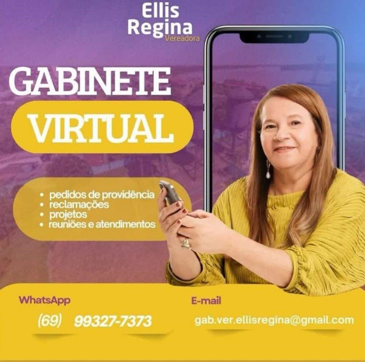 ELLIS REGINA: Vereadora lança Gabinete Virtual