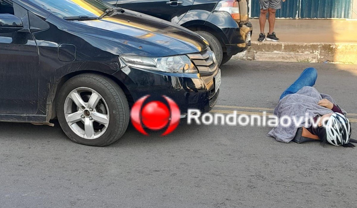 IMPRUDÊNCIA: Mulher em bike elétrica é atropelada por carro após condutora avançar