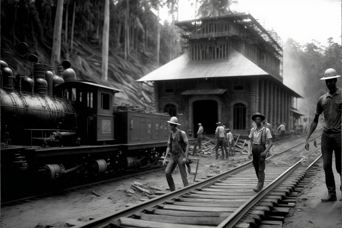 MADEIRA-MAMORÉ: Livro sobre a ferrovia, ilustrado com imagens criadas através da IA, será lançado em agosto