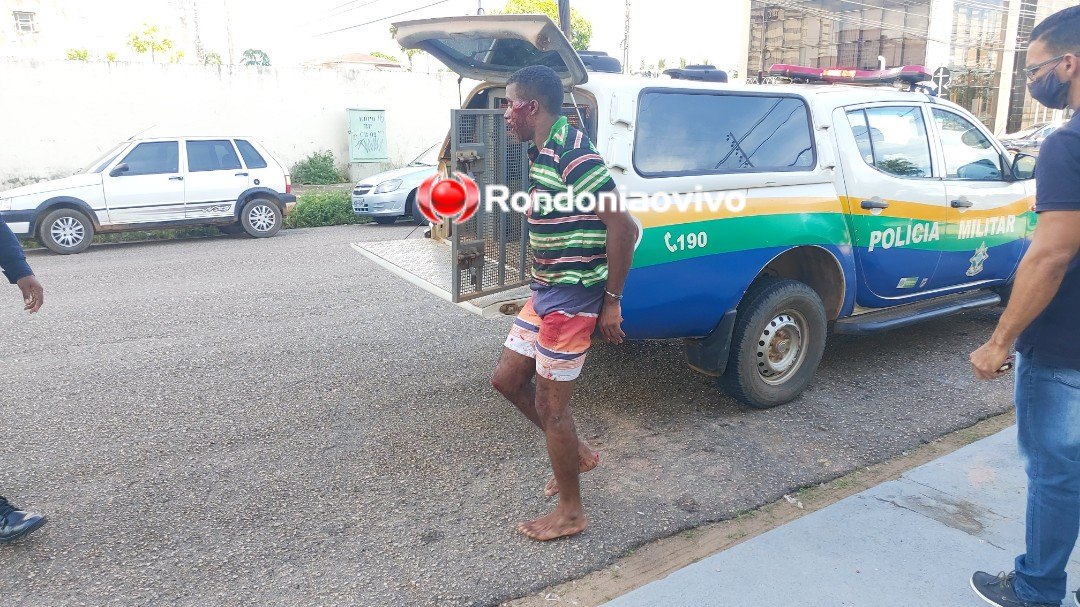 VEJA O VÍDEO: Assaltante em moto sofre grave acidente após roubar mulher