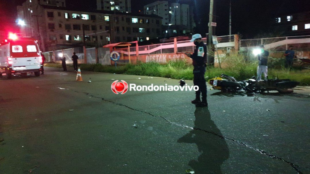 DE FRENTE: Três pessoas ficam em estado grave após violento acidente entre motos