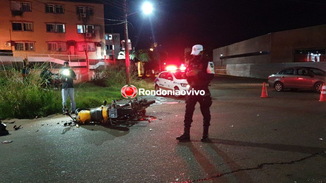 DE FRENTE: Três pessoas ficam em estado grave após violento acidente entre motos