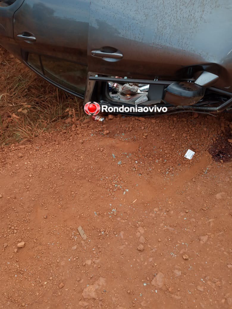 ACIDENTE: Capotamento na estrada da Penal deixa quatro pessoas feridas