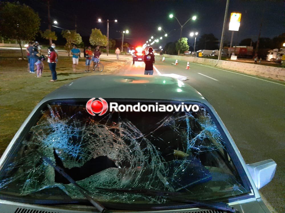 ASSISTA: Andarilho morre atropelado por carro na BR-364 em Porto Velho