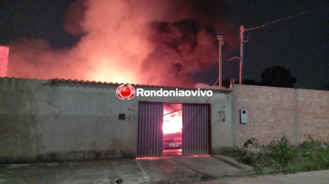 VÍDEOS: Residência e automóvel são destruídos por incêndio na zona Sul