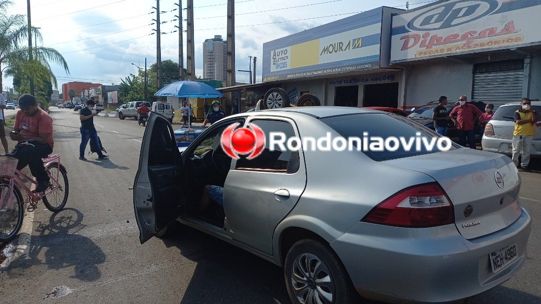 VÍDEO: Capotamento deixa motorista ferido na Avenida Nações Unidas