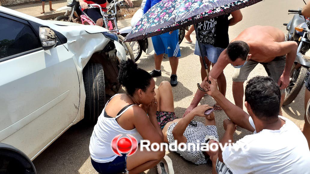 IMPRUDÊNCIA: Mulher fica lesionada após condutora de Corolla avançar preferencial