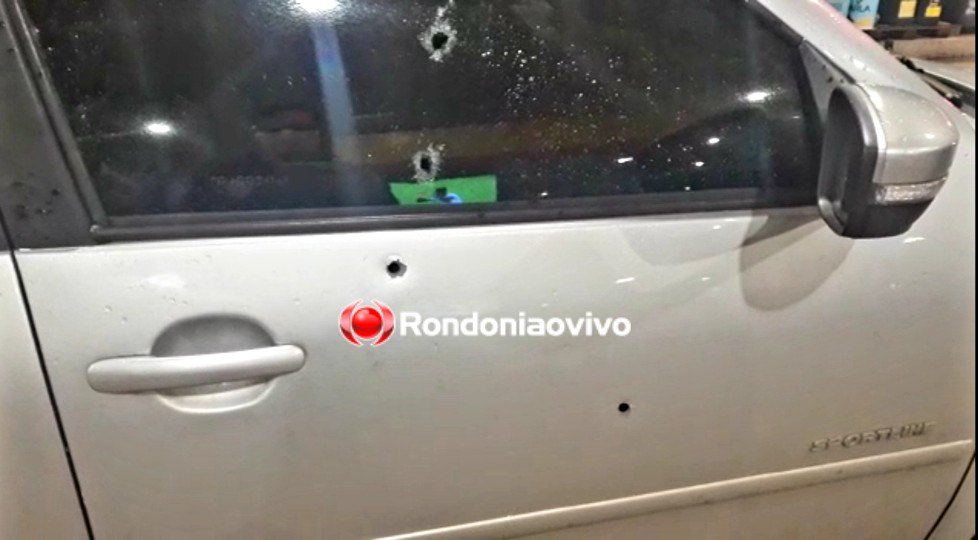 CRIVADO: Motorista é alvejado a tiros dentro de carro e pede ajuda em posto de combustíveis