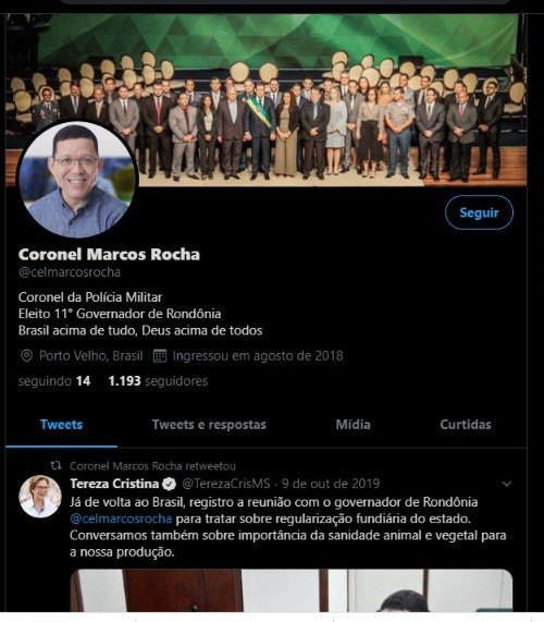 ONDE ANDA? - Governador Marcos Rocha sumiu das redes sociais desde começo do mês
