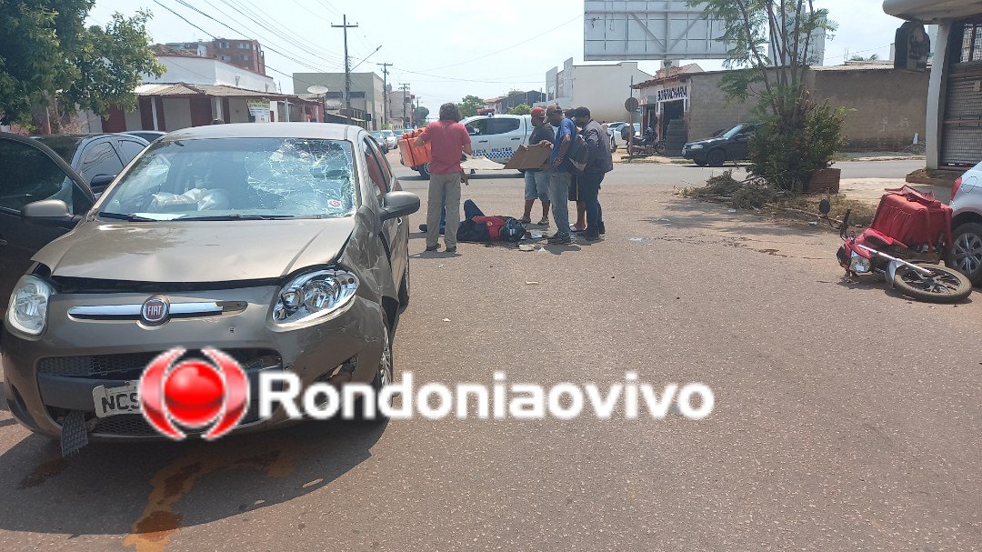 CONFIRA O VÍDEO: Acidente grave envolvendo motoboy na Avenida Abunã