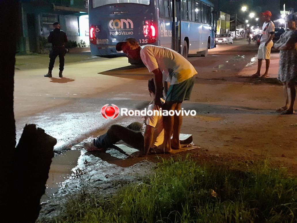 GRAVE: Portador de necessidades especiais é atropelado por ônibus em Porto Velho