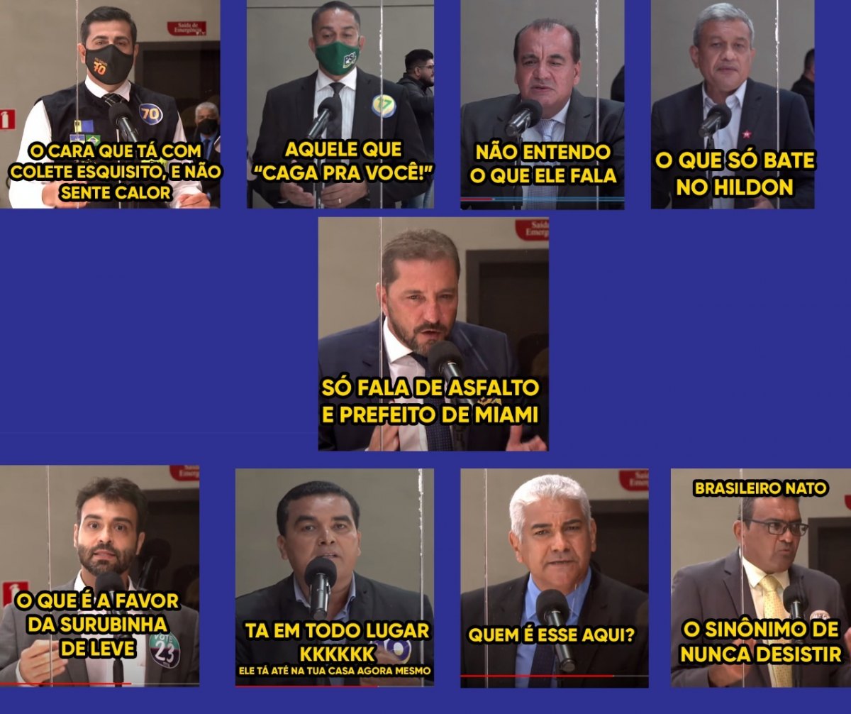DEBATE RONDONIAOVIVO: Memes de candidatos a prefeito de Porto Velho dominam a internet após debate