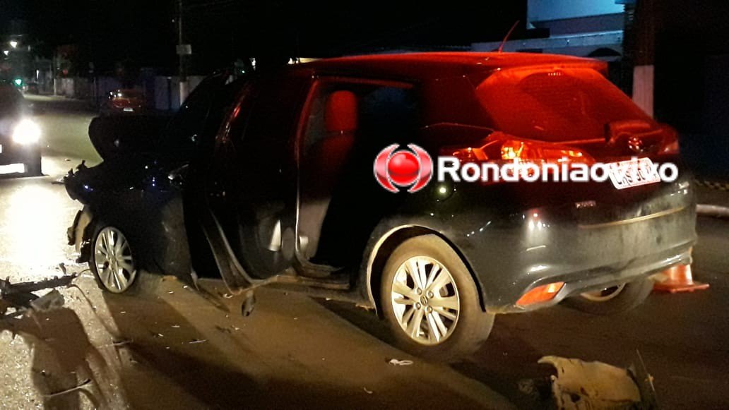 IMPRUDÊNCIA: Motoristas ficam feridas em colisão de automóveis na região central da capital