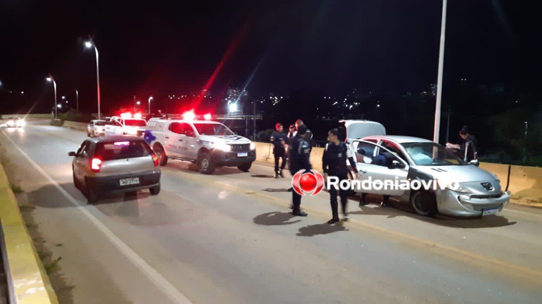 EMBRIAGADO: Após tentar matar marido da ex, homem foge da PM e bate carro na ponte do rio Madeira