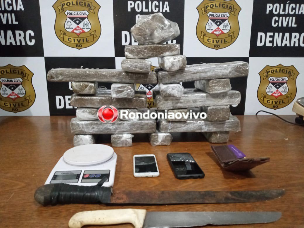 MONITORADO: Denarc flagra traficante com 25 quilos de maconha em apartamento