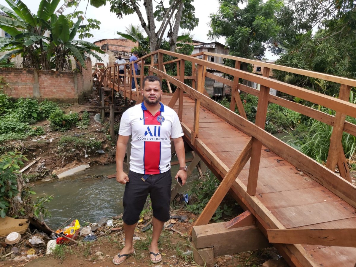 DO PRÓPRIO BOLSO: Vereador Edevaldo Neves doa salário para construir ponte no Bairro Costa e Silva