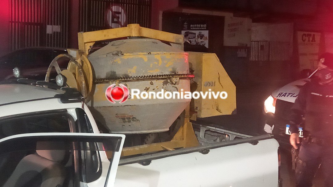 VÍDEO: Sargento Gusmão prende ladrão acusado de furtar betoneira do vizinho