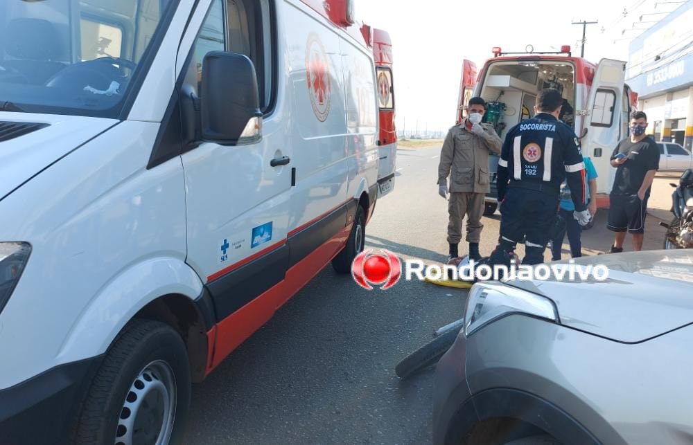 FERIMENTOS: Casal é atropelado por carro em cruzamento às margens da BR-364