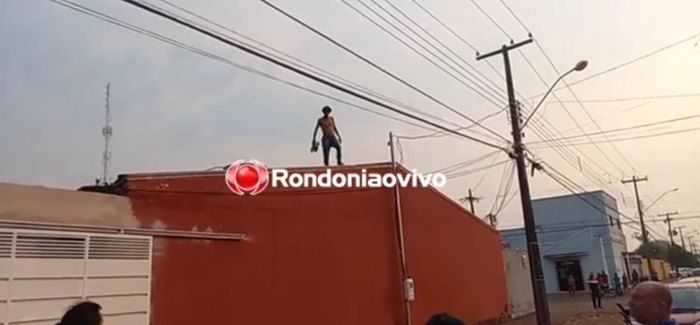 NO TELHADO: Polícia Civil prende ladrão que fugia da população após roubo