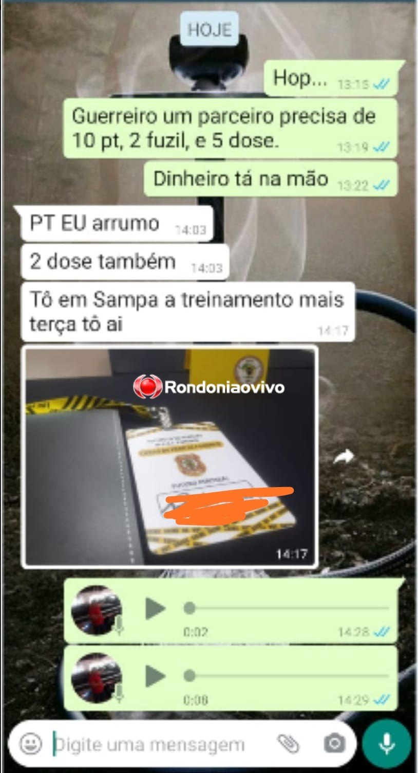 OPERAÇÃO CANAÃ: 'Guerreiro um parceiro precisa de 10 Pts, 2 fuzis e 5 dozes', diz invasor de terras