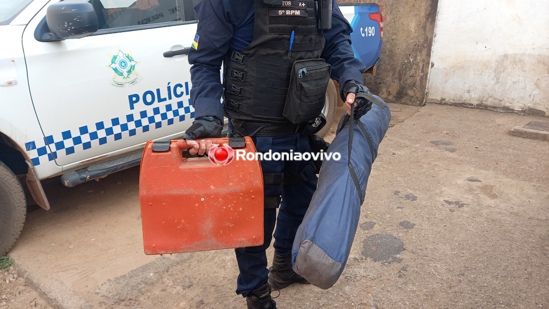 CERCO: Equipe da PM age rápido e prende ladrão furtando residência na capital