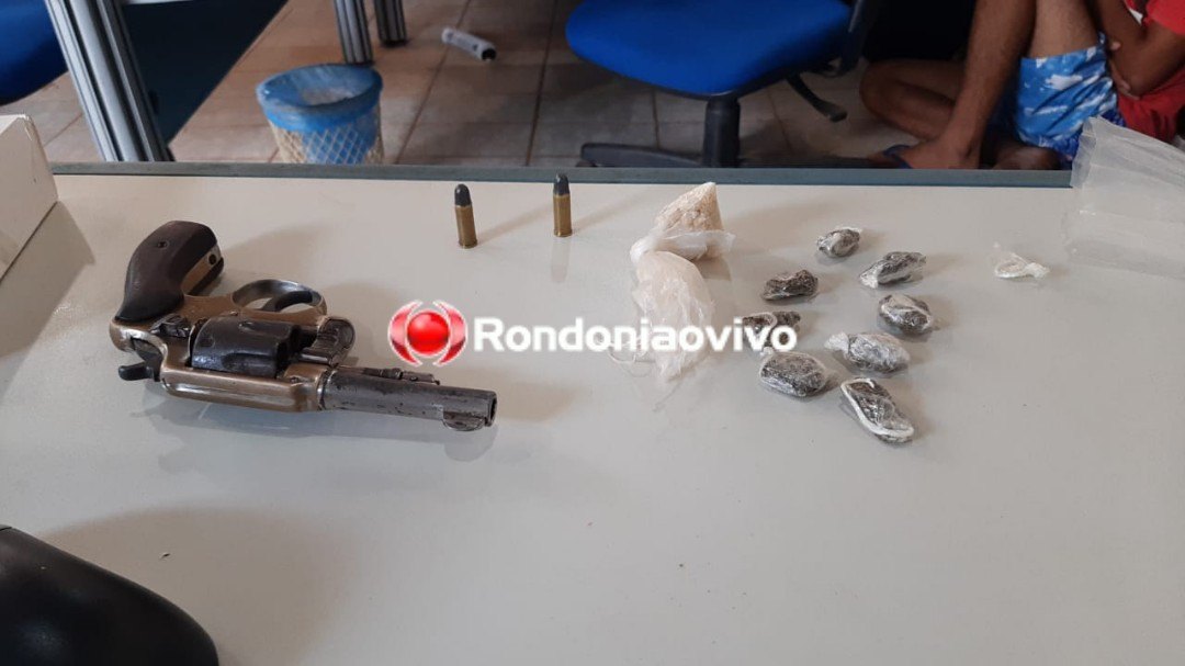 ARMA NA MÃO: Polícia Civil flagra adolescente com revólver e drogas durante intimação