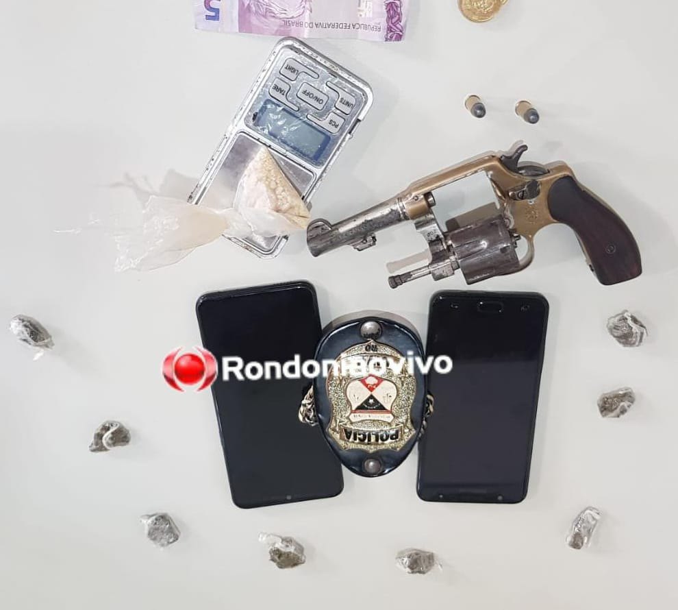ARMA NA MÃO: Polícia Civil flagra adolescente com revólver e drogas durante intimação