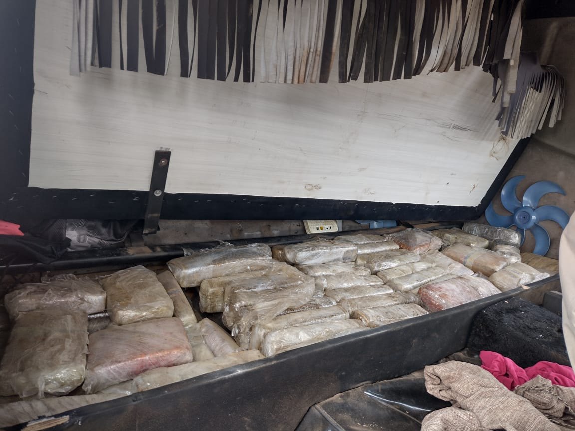 APREENSÃO MILIONÁRIA: Dupla é presa com 300 quilos de maconha Colômbia Gold na BR-364