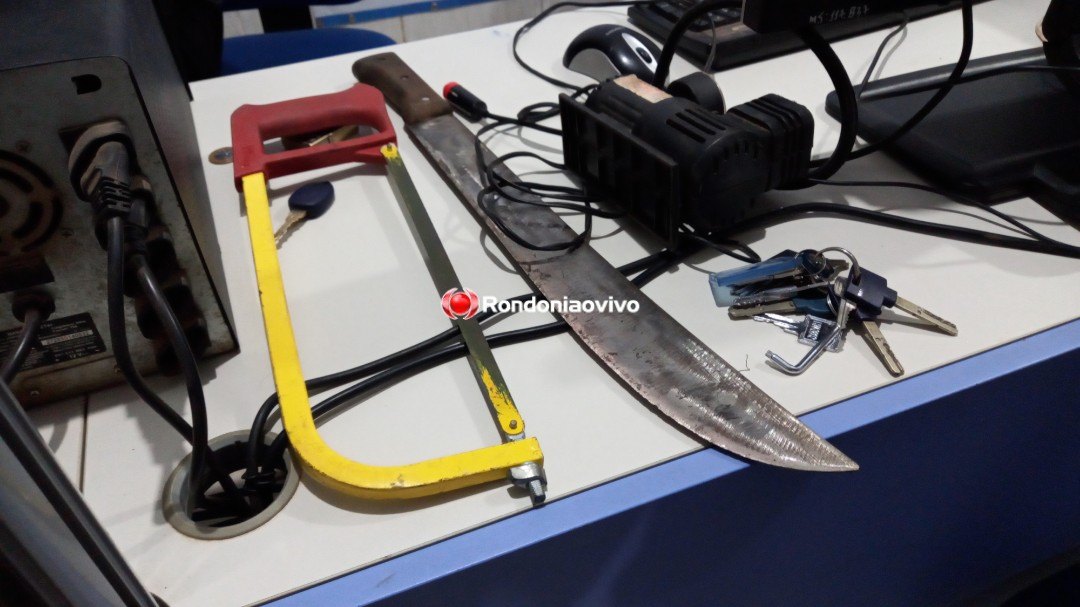 NAS ALTURAS: Trio é flagrado furtando 240 metros de cabos em torre de telefonia