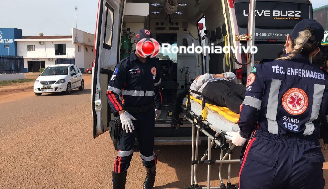 IMPRUDÊNCIA: Mulheres ficam feridas após colisão envolvendo motocicletas na capital