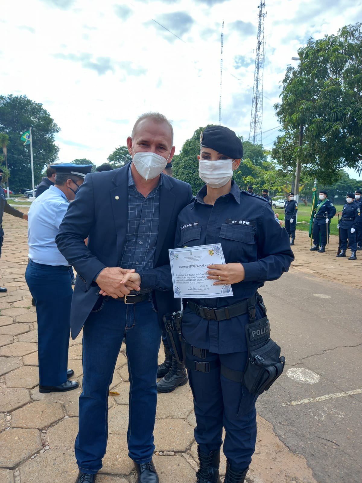 EM VILHENA: Ezequiel Neiva prestigia homenagem a Policiais Militares do 3º Batalhão 