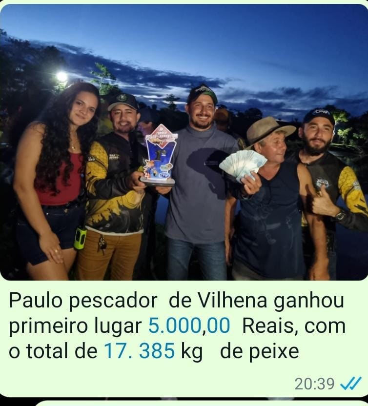 PREMIAÇÕES: Torneio de pesca esportiva acontece em Rondônia no domingo (28)