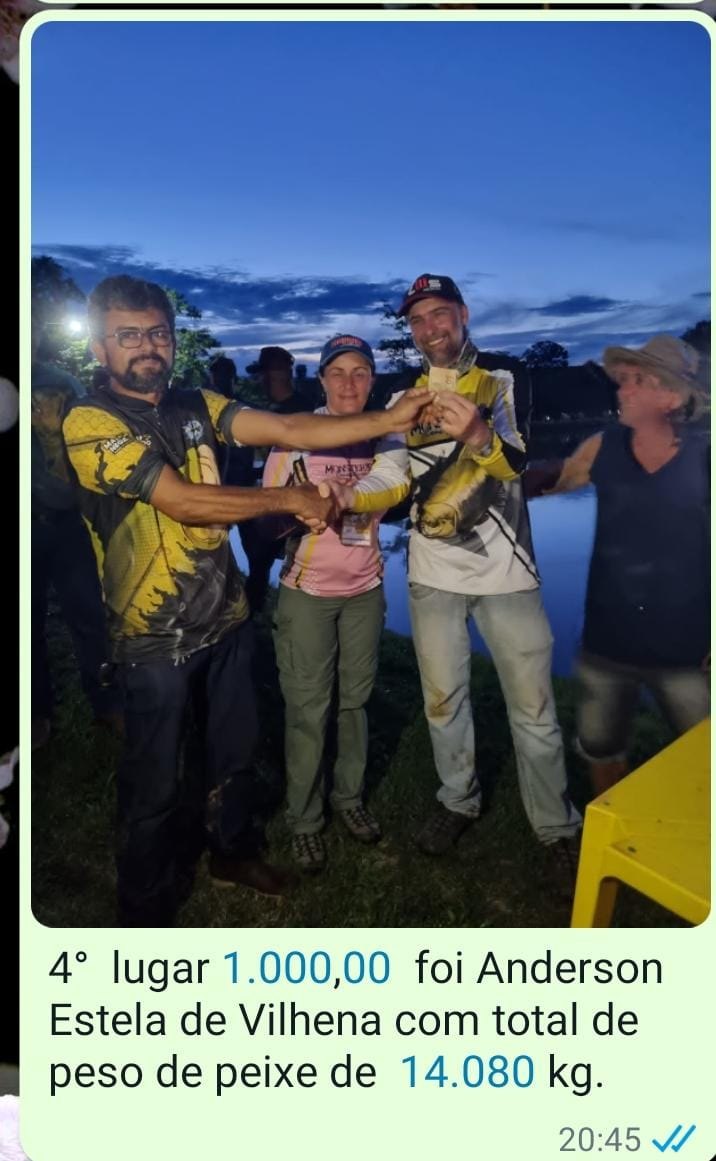 PREMIAÇÕES: Torneio de pesca esportiva acontece em Rondônia no domingo (28)