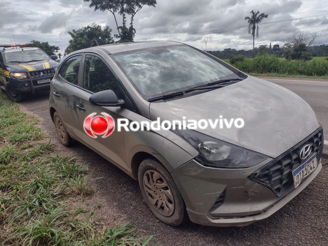 NA BR-364: Carro levado de motorista de app após sequestro é recuperado pela polícia