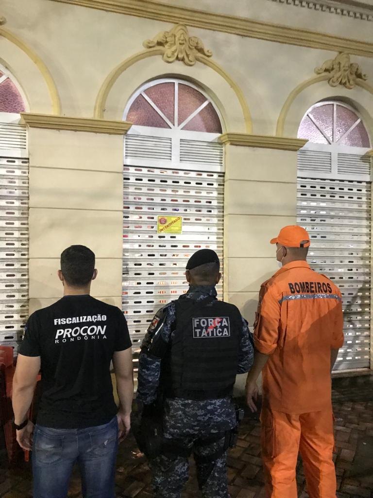 SOSSEGO: PM e força tarefa fecham e interditam vários estabelecimentos em Porto Velho 