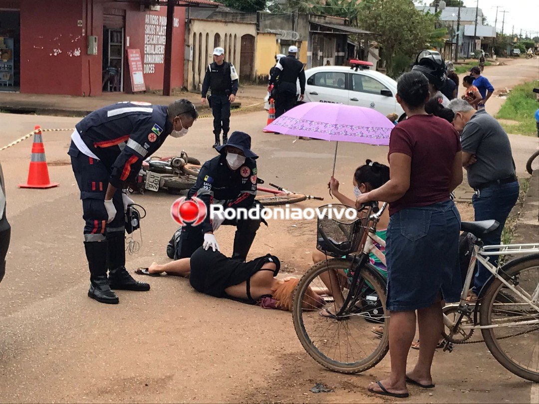 GRAVE ACIDENTE: Idoso e mulher ficam feridos e população denuncia demora no resgate