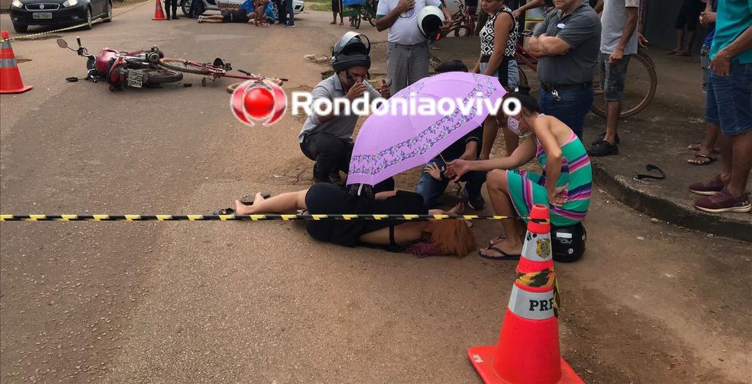 GRAVE ACIDENTE: Idoso e mulher ficam feridos e população denuncia demora no resgate