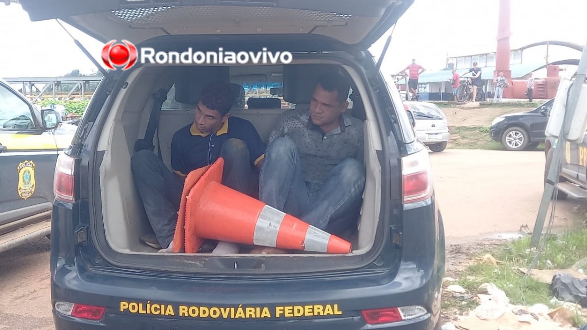 ASSISTA: Quadrilha foge da polícia e carro cai dentro do rio Madeira